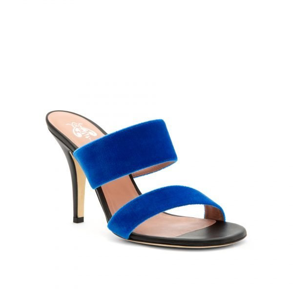 NICOLE velours bleu 100mm