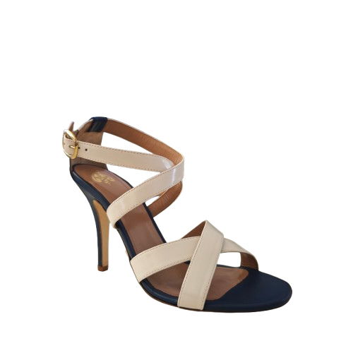 MICHELLE cuir vernis rose et bleu 100mm