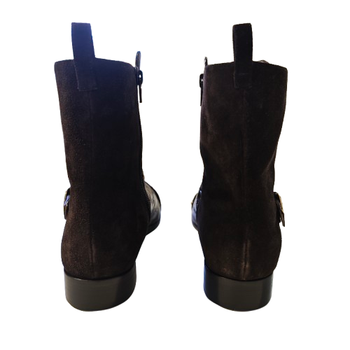 BRENDA cuir croco et daim 20mm