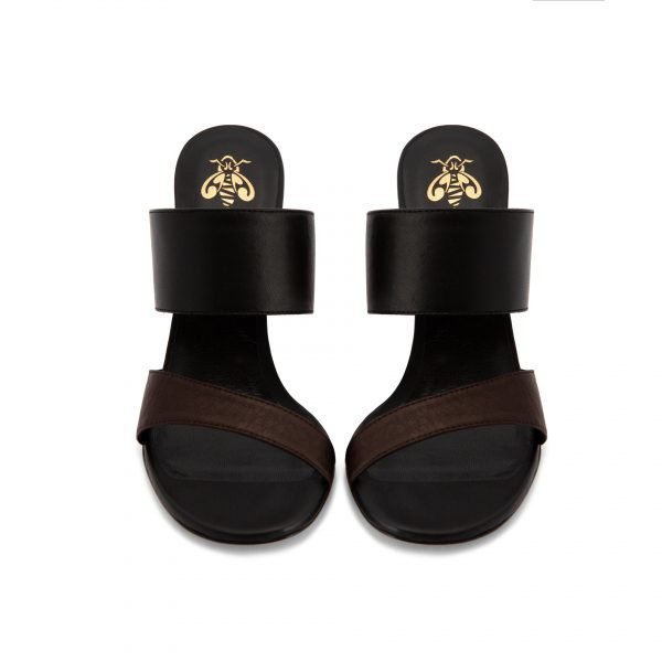 NICOLE noir marron 80mm
