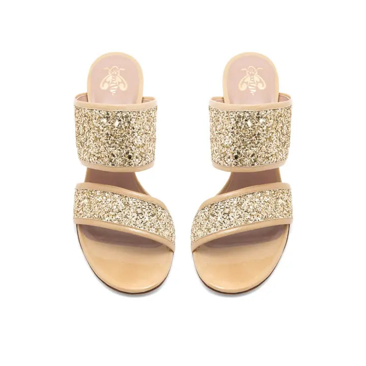 NICOLE beige foncé or 80 et 100mm