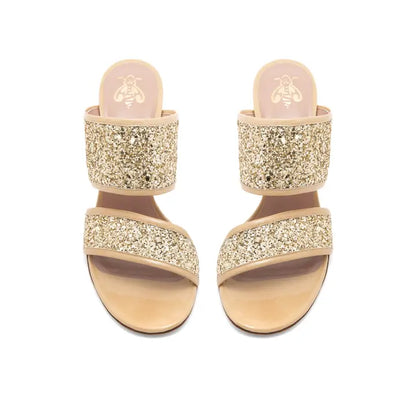 NICOLE beige foncé or 80 et 100mm
