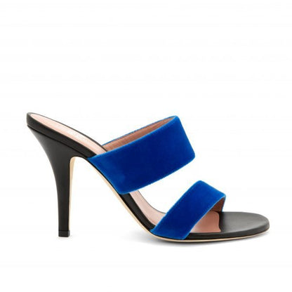 NICOLE velours bleu 100mm