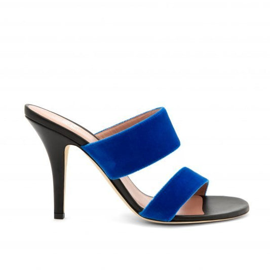 NICOLE velours bleu 100mm