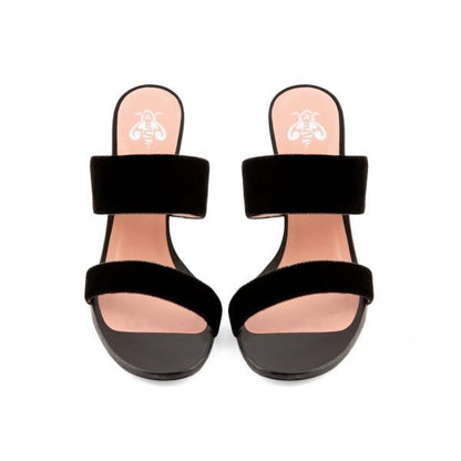 NICOLE velours noir 80mm